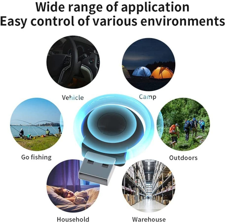 USB Car Mouse Repellent Ultrasonic Mosquito Insect Repellent With Atmosphere Light