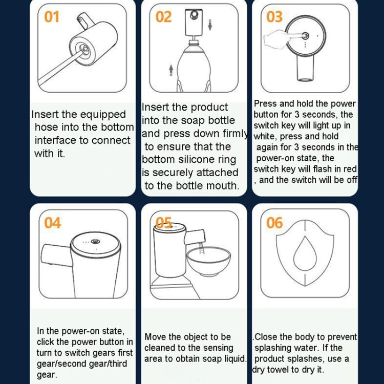 Smart Induction Hand Washing Machine Touch-Free Automatic Soap Dispenser