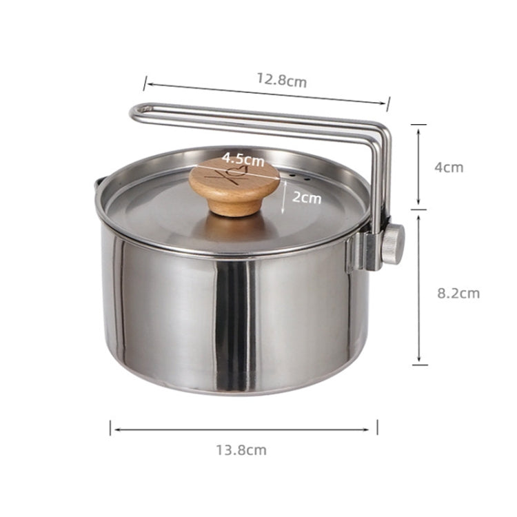 Outdoor Multifunctional 304 Stainless Steel Burning Kettle
