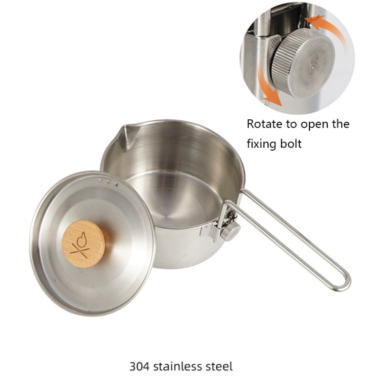 Outdoor Multifunctional 304 Stainless Steel Burning Kettle