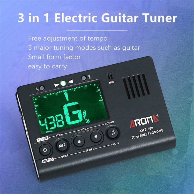 ROM Electronic Metronome Rhythm Acoustic Guitar Tuner