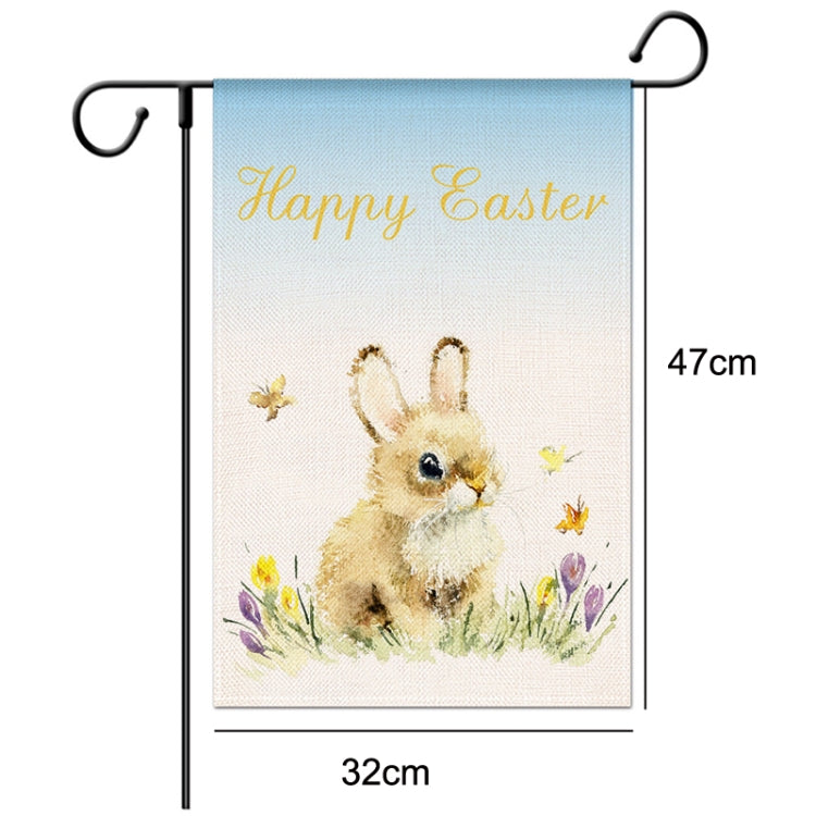 Easter Decorative Linen Strong and Durable Garden Flag