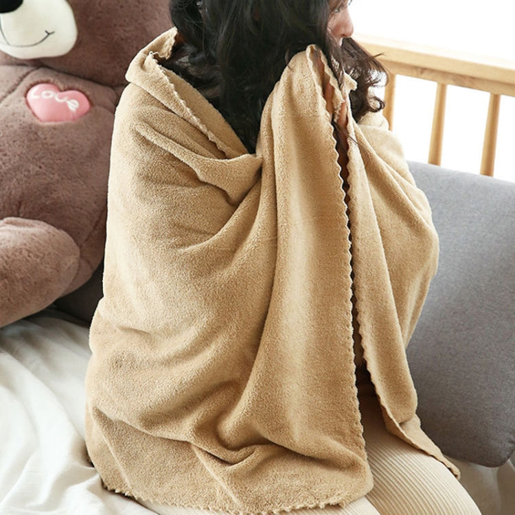 Bath Towel + Towel Set Can Wear Coral Fleece Beach Towel