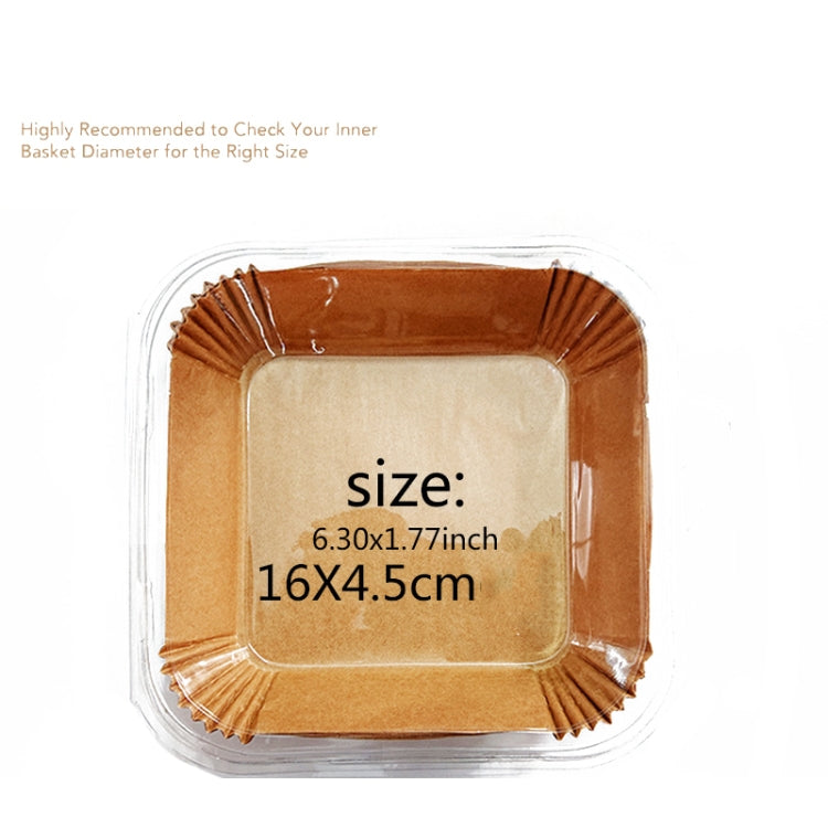 50pcs / Box Air Fryer Liner Baking Oil-absorbing Oil-proof Paper Tray