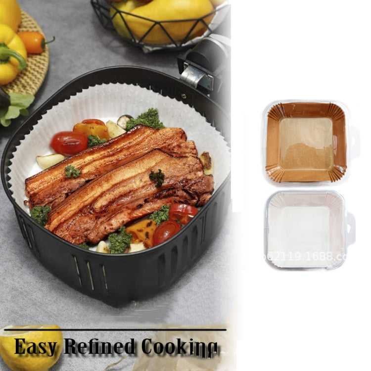 50pcs / Box Air Fryer Liner Baking Oil-absorbing Oil-proof Paper Tray