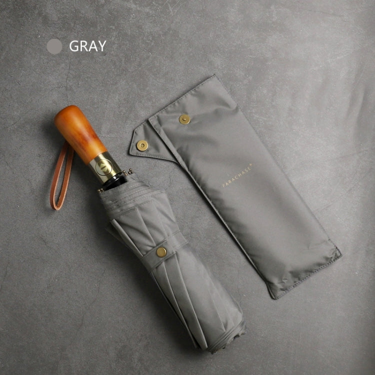 PARACHASE Ten-bone Double-layer Large Windproof Business Automatic Folding Umbrella