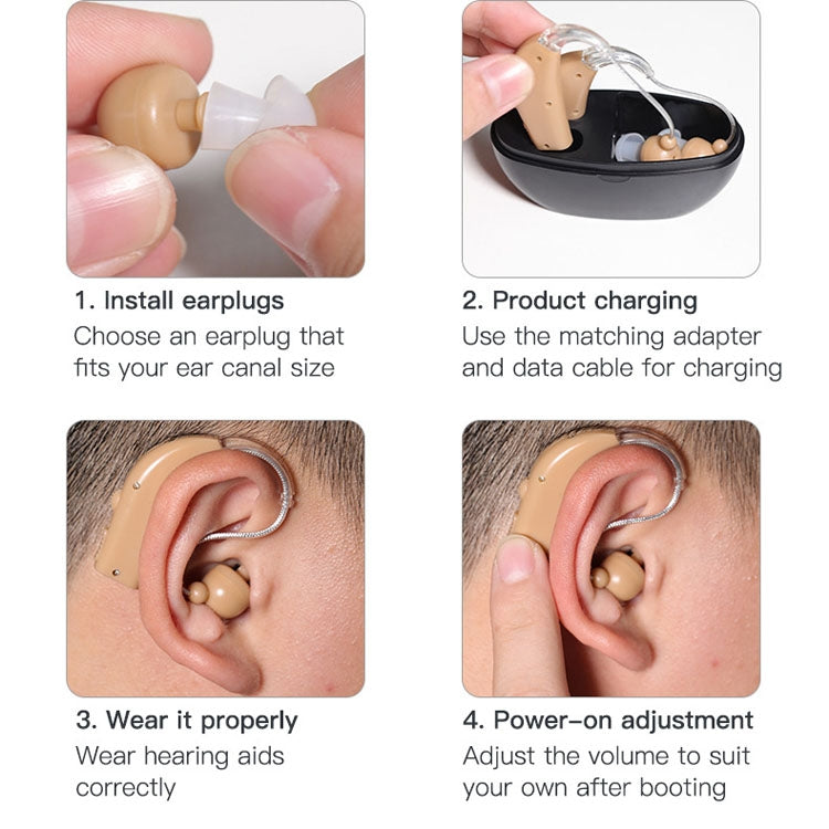 Elderly Use Can Charge Sound Amplifier Hearing Aid, Specification: