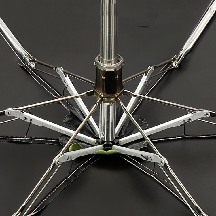 Five-fold Lattice Umbrella Black Glue Sun and Rain Dual-use Pocket Capsule Umbrella