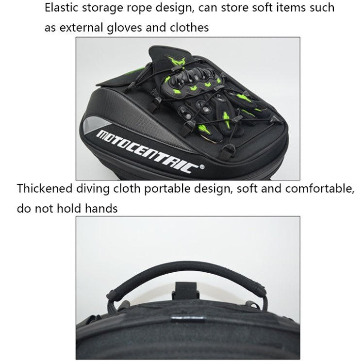 MOTOCENTRIC 11-MC-0102 Motorcycle Rear Seat Helmet Bag