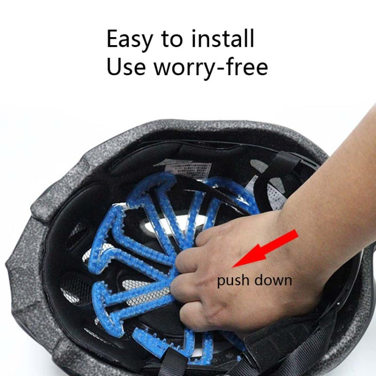 Riding Silicone Helmet Inner Pad Anti-Pressure Hair Breathable Portable Helmet Pad