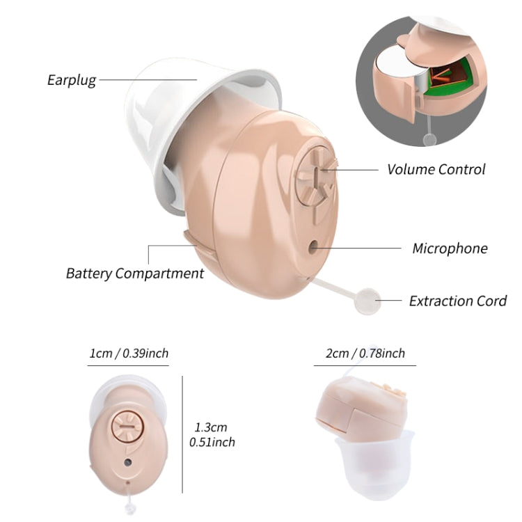 CIC Digital Ear Hearing Aid Sound Amplifier For The Elderly