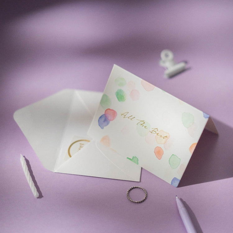 2 Sets Bronzing Mother Day Birthday Card Wishes DIY Envelope Set