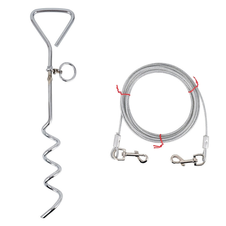 Outdoor Pet Leash Stainless Steel Ground Nail Fixing Bolt, Specification：