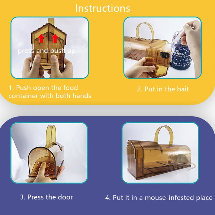 Large Plastic Mousetrap Mouse Cage Pedal Trap