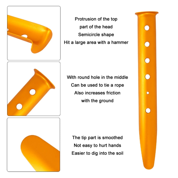 Outdoor Camping Tent Aluminum Alloy Tubular Ground Nails