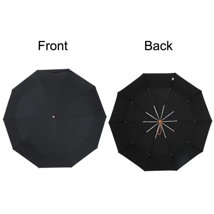 PARACHASE Large Ruggedized Shrink Retro Wind-Resistant Folding Umbrella