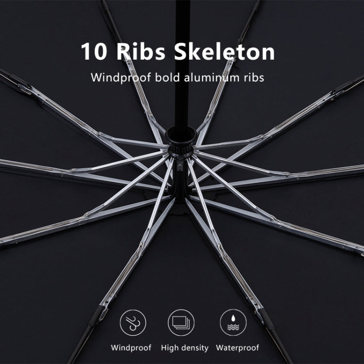 PARACHASE Large Ruggedized Shrink Retro Wind-Resistant Folding Umbrella