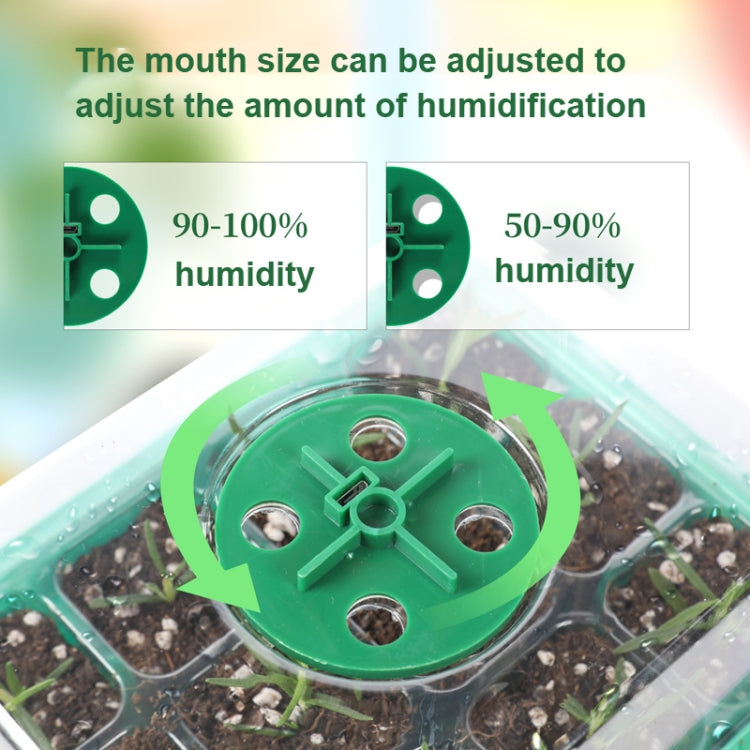 5 Set Plant Seed Starter Trays Kit,Seedling Tray Starter With Grow Light