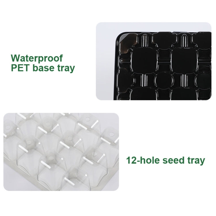 5 Set Plant Seed Starter Trays Kit,Seedling Tray Starter With Grow Light