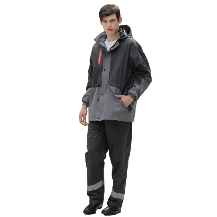 Rainfreem Outdoor Reflective Fashion Split Raincoat Rain Pants Set