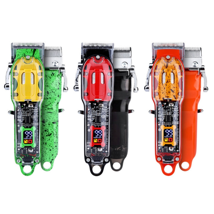 LCD Digital Display Rechargeable Transparent Electric Clipper