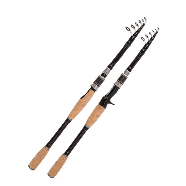 Telescopic Carbon Lure Rod Short Section Fishing Casting Rod