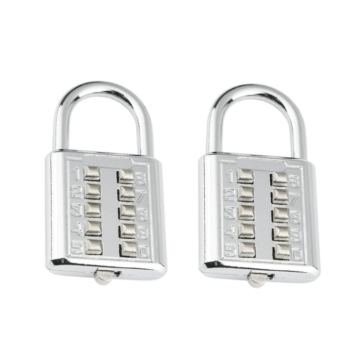 2 PCS 10-Bit Button Password Lock Cabinet Door Tool Box Button Padlock