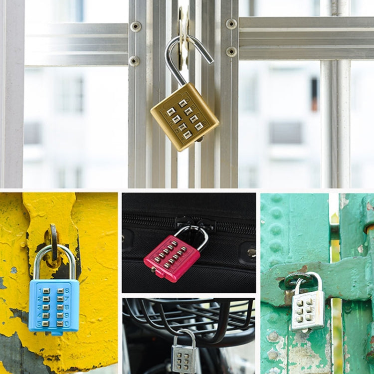 2 PCS 10-Bit Button Password Lock Cabinet Door Tool Box Button Padlock