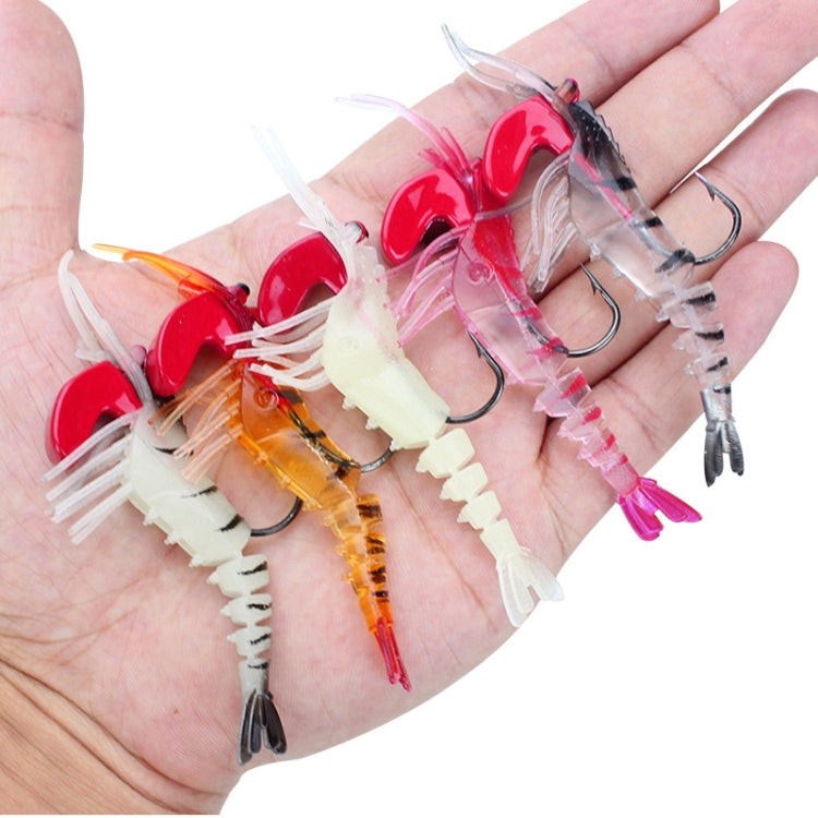 Multi-section Lead Head Soft Shrimp Fake Bait Freshwater Sea Fishing Lure
