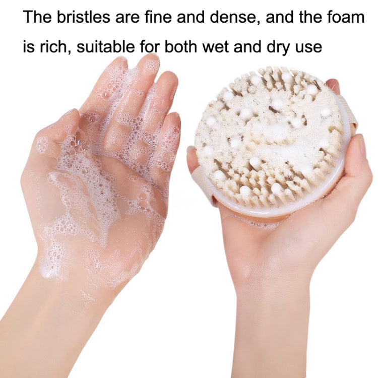 PPR Soft Bead Handleless Massage Bristle Bath Brush