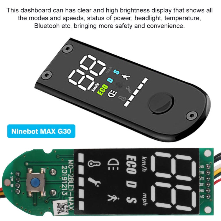 Electric Scooter Digital Display Instrument For Ninebot MAX G30