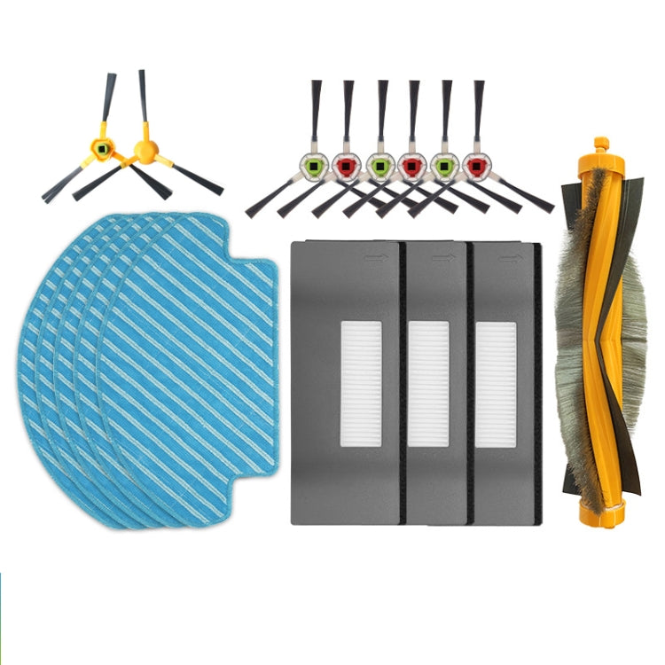 2pairs Yellow Side Brush Accessories For ECOVACS DEEBOT DT85 / DT83 Vacuum Cleaner