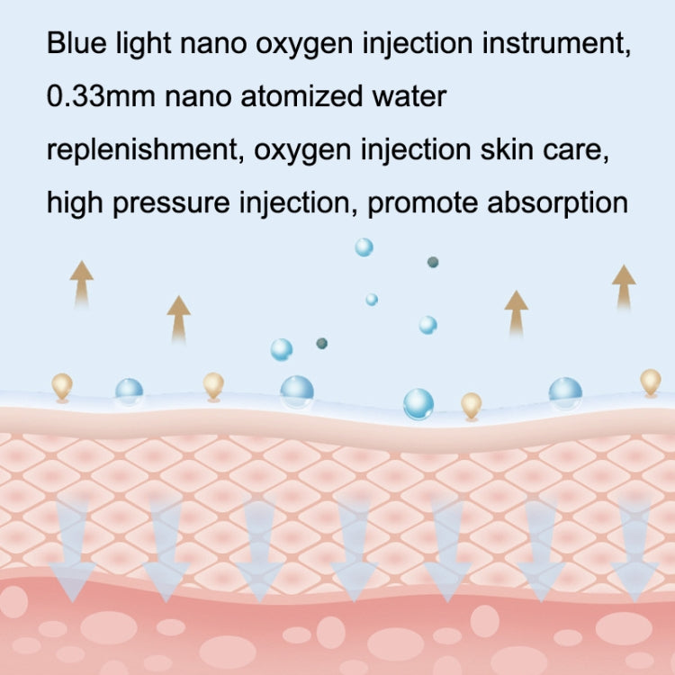 XL022 Blue Light Nano High Pressure Oxygen Handheld Home Beauty Instrument Essence Importer