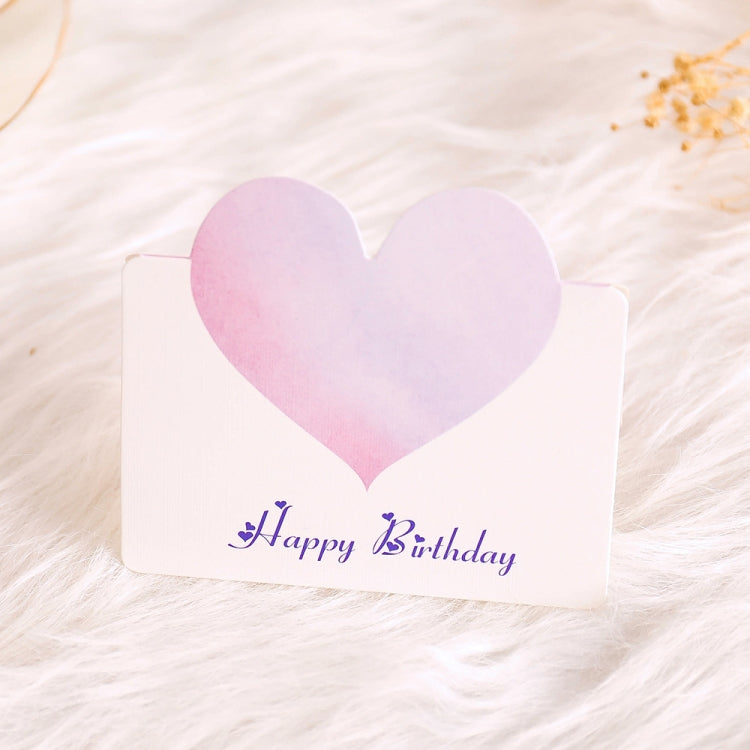 100 PCS A368 Heart Shape Thanks Greeting Card