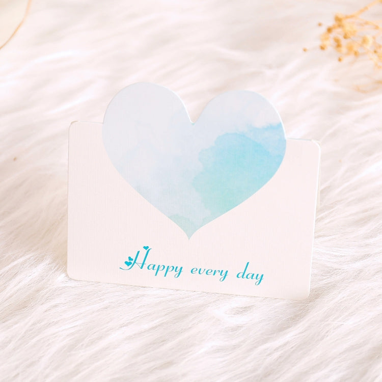 100 PCS A368 Heart Shape Thanks Greeting Card
