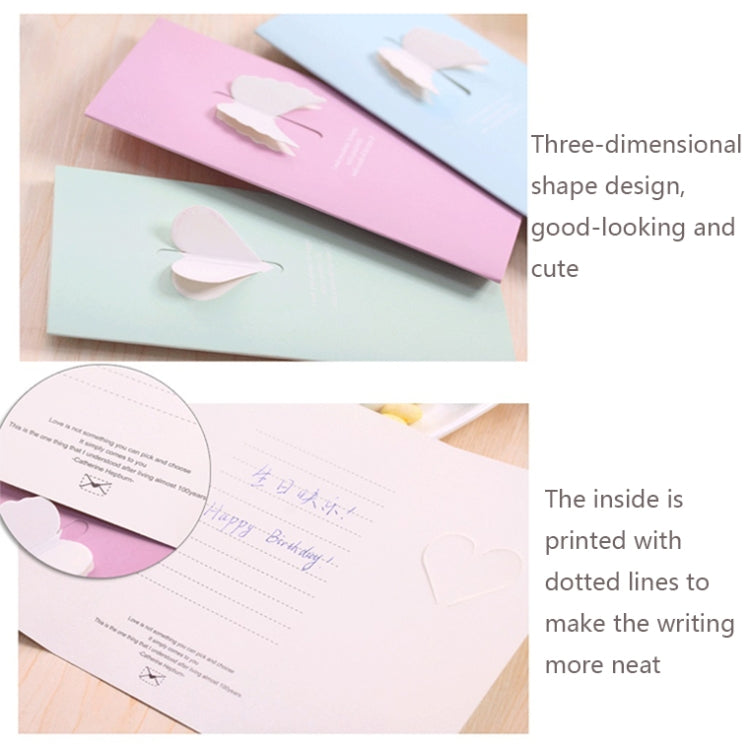10 PCS A-330 Stereo Hollow Greeting Card