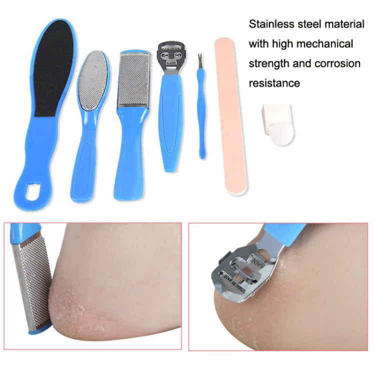 8 In 1 Foot Care Exfoliating Pedicure Knife Tool Foot File Set