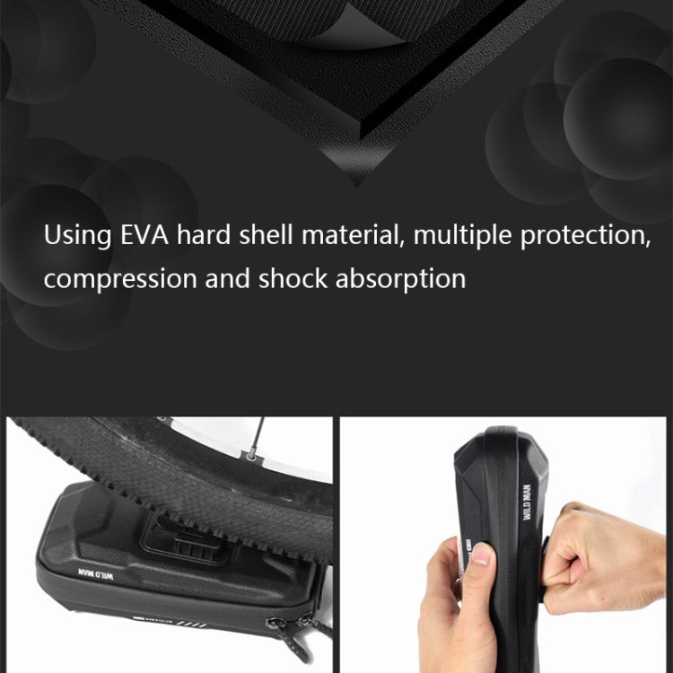 WILD MAN X3 0.5L EVA Hard Shell Bicycle Touch Screen Phone Bag