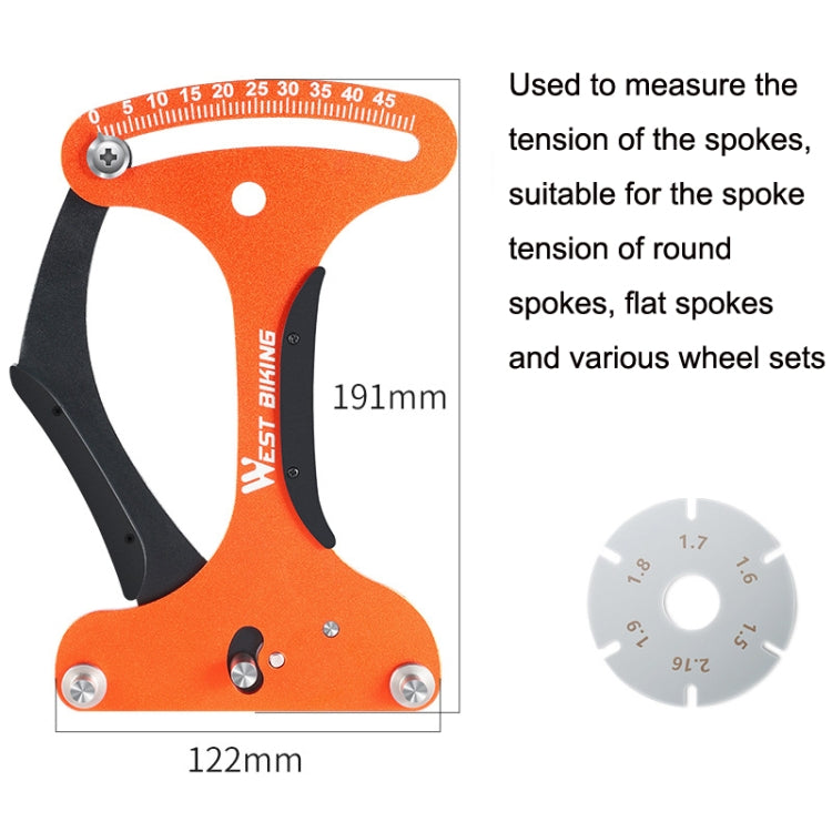 WEST BIKING Bicycle Spoke Tension Meter Rim Tensioner Calibrator