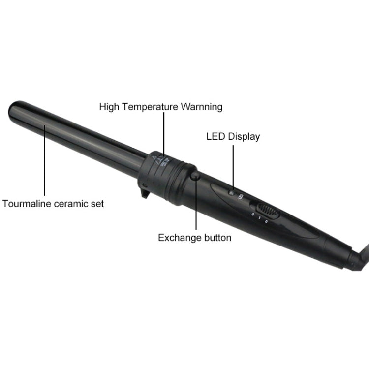 6 In 1 Tube Changed LED Display Tourmaline Ceramic Hair Curler