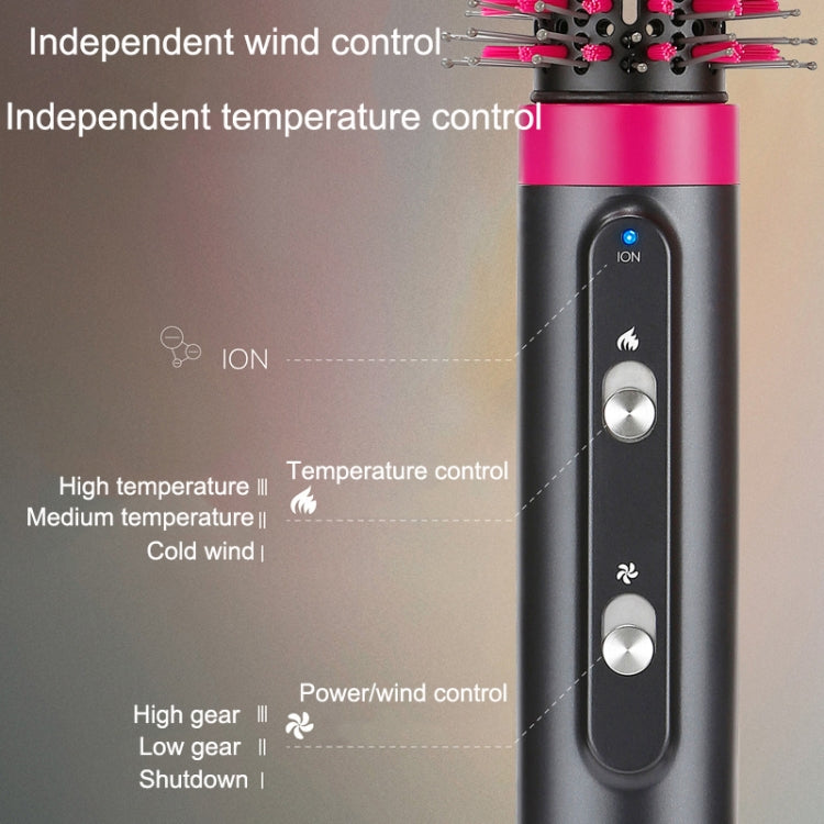 4 In 1 Hair Dryer Curling Straight Comb Hot Air Comb