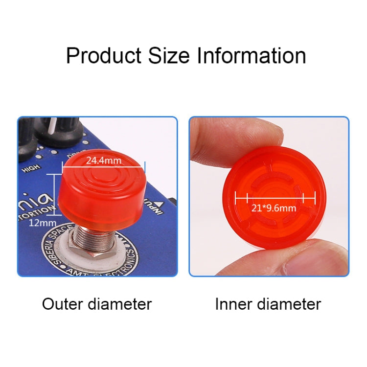 10 PCS JT1808 Electric Guitar Tuner Pedal Cap