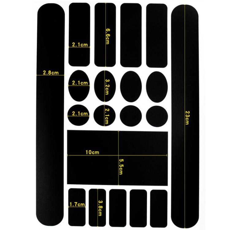 FMFXTR Bicycle Protection Chain Sticker Front Fork Protective Film, Color: Carbon Fiber