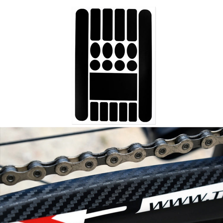 FMFXTR Bicycle Protection Chain Sticker Front Fork Protective Film, Color: Carbon Fiber