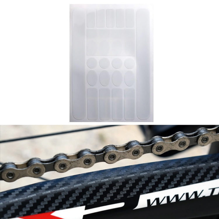 FMFXTR Bicycle Protection Chain Sticker Front Fork Protective Film, Color: Carbon Fiber