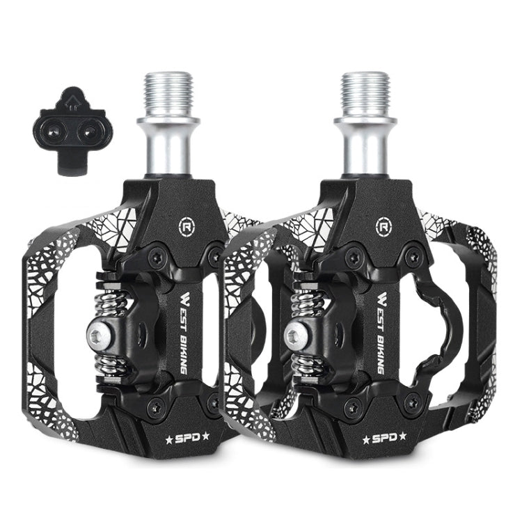 A Pair WEST BIKING YP0802086 Mountain Bike Aluminum Bearing Pedals