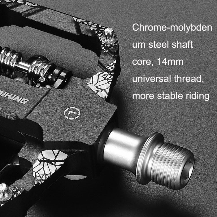 A Pair WEST BIKING YP0802086 Mountain Bike Aluminum Bearing Pedals