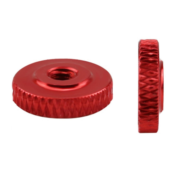 Knurled Aluminum Alloy Single Layer Hand Tight Nut Thin Small Step Nut