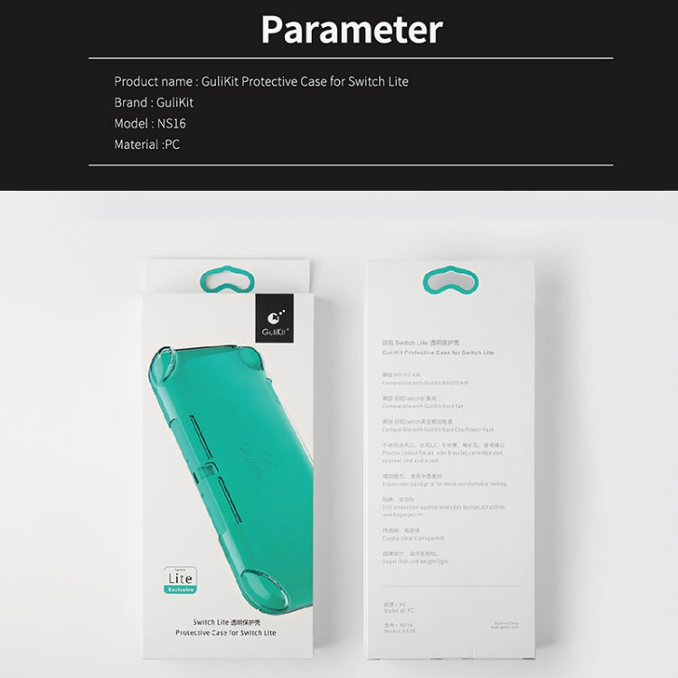 Gulikit NS16 Game Console Transparent Crystal Protective Case For Switch Lite