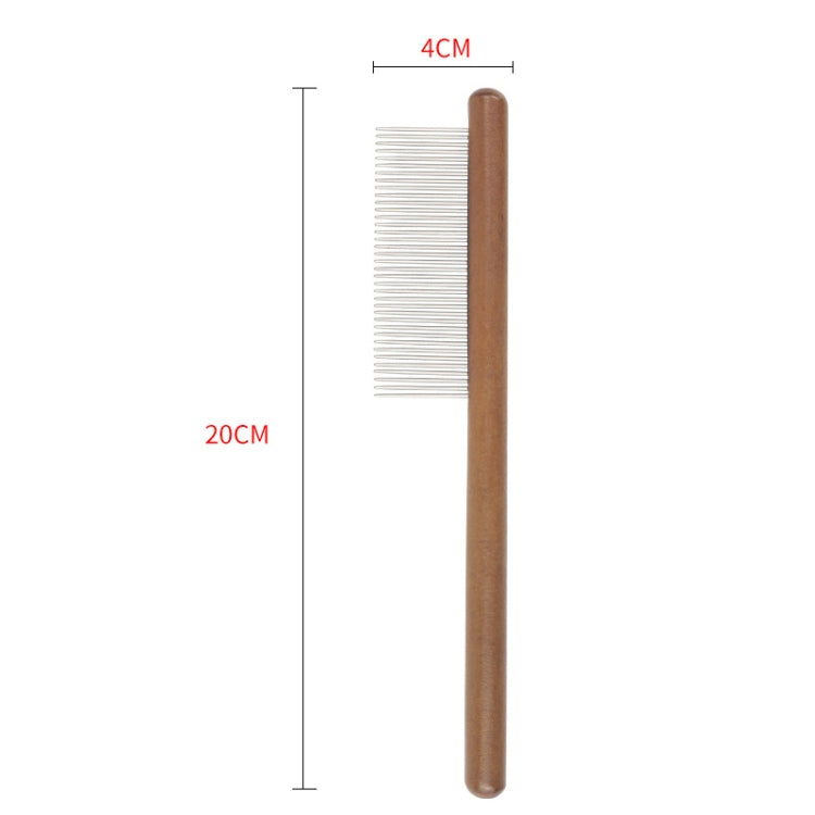 Cat Dog Solid Wood Comb For Removing Floating Hair Pet Cleaning Grooming Flea Comb